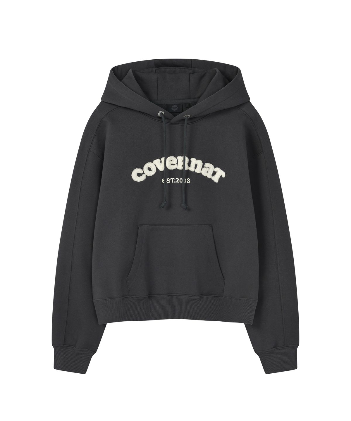커버낫 우먼(COVERNAT WOMAN) 우먼 쿠퍼로고 기모 후디 차콜