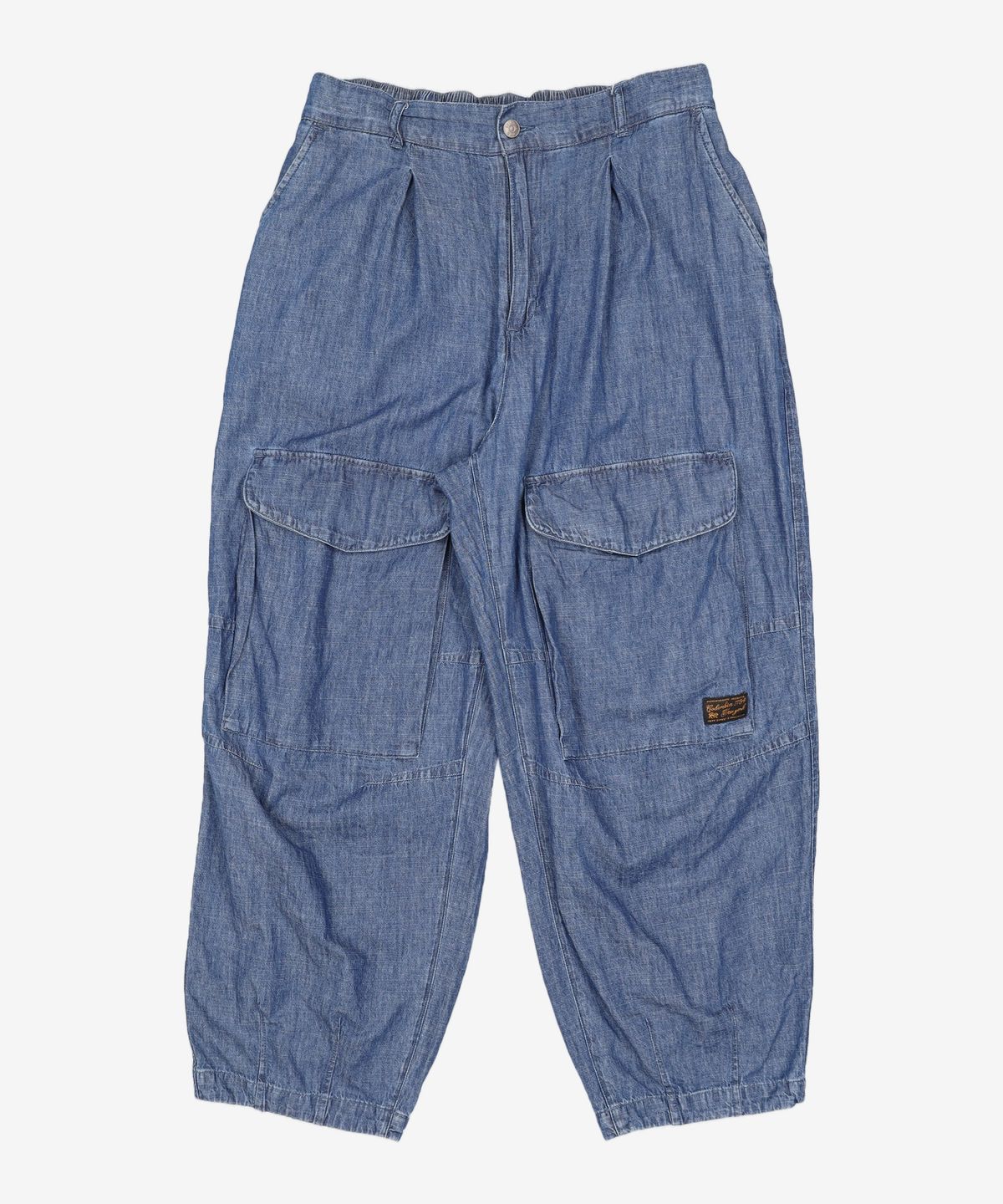 컬럼비아 유니버시티(COLUMBIA UNIVERSITY) SL-LABEL DENIM WIDE FIT BALLOON PANTS 미드나잇데님 L