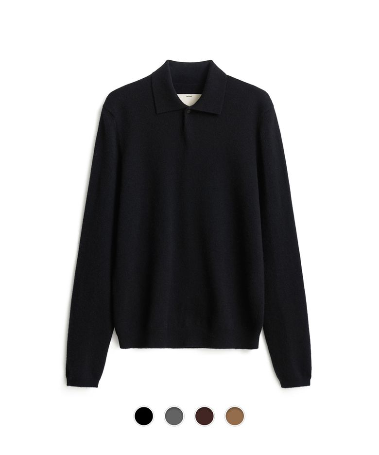 Cashmere Compact Polo Knit - 4 Color