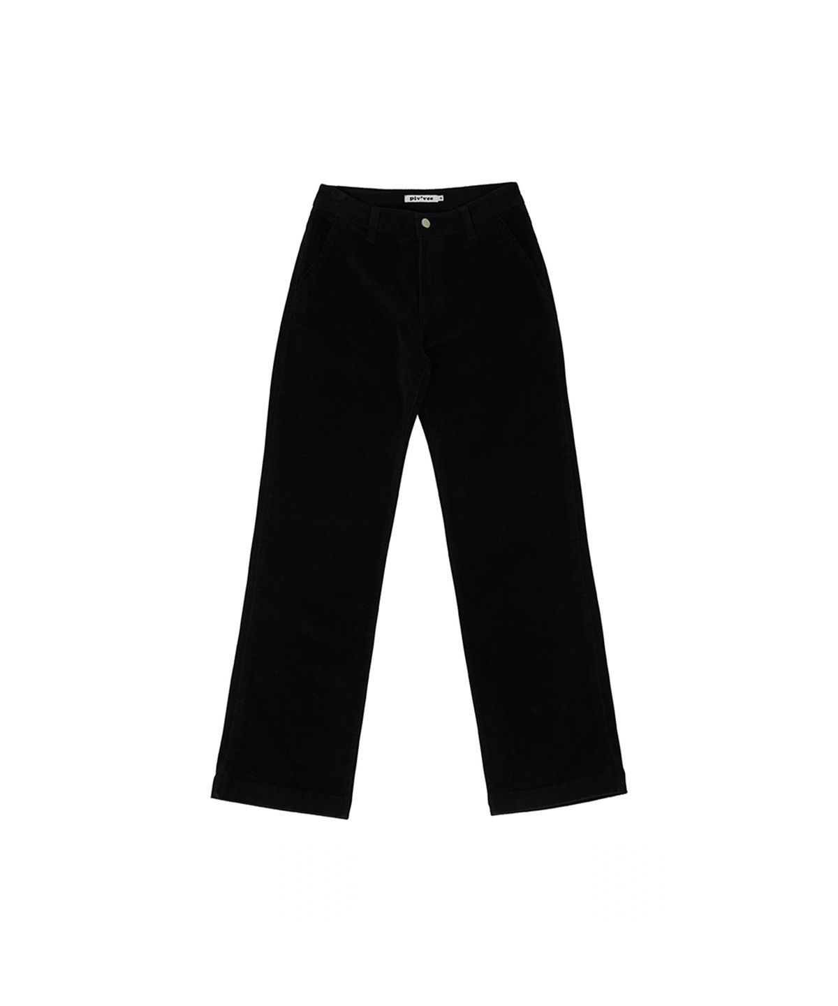 피브비(PIV’VEE) Corduroy Straight Pants (ebony black)