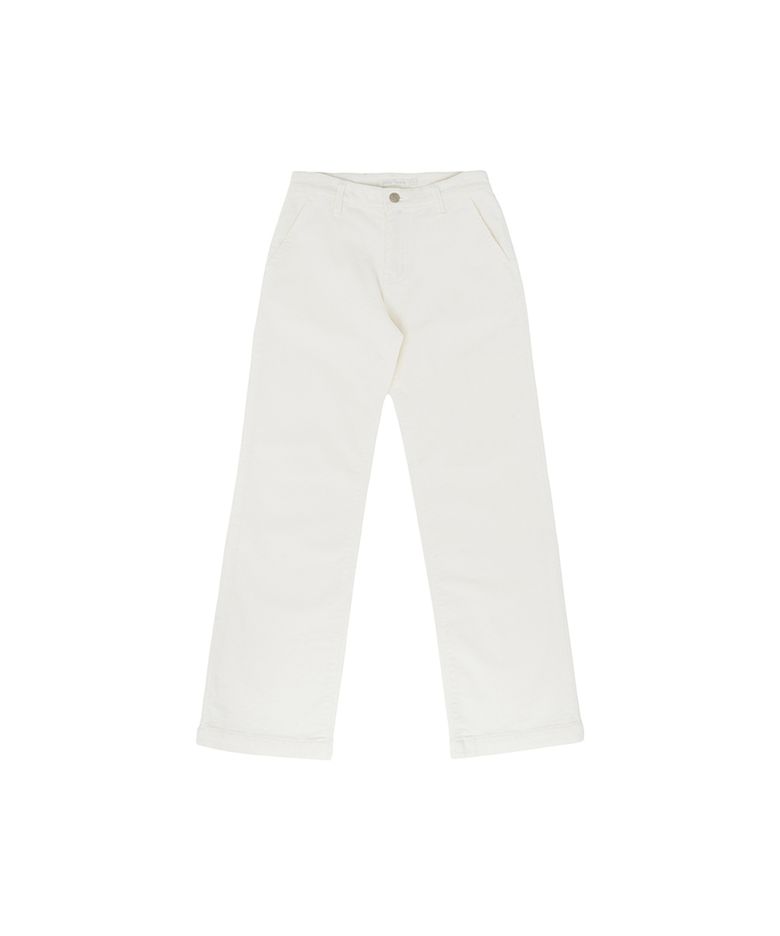 Corduroy Straight Pants (cloud white)
