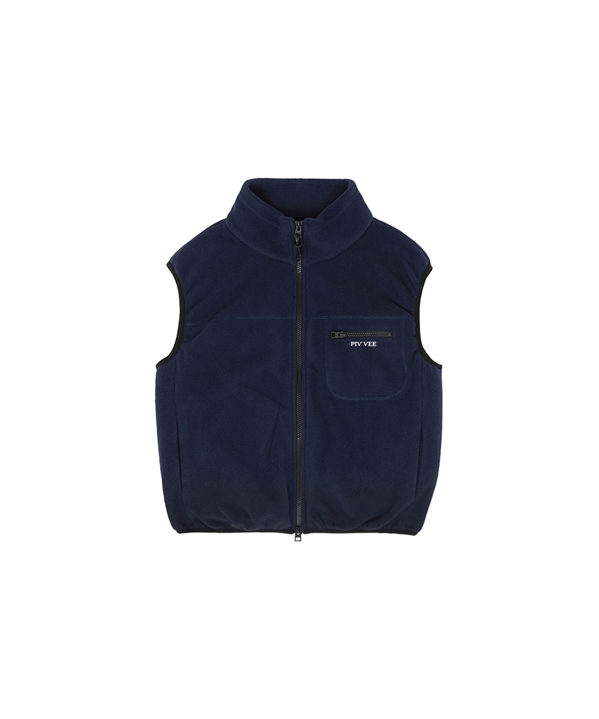 피브비(PIV’VEE) Giant Smiley Fleece Vest (ocean navy)