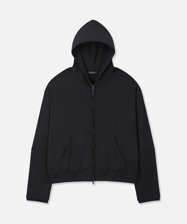 SOFT UNIFORM HOOD ZIP-UP (BLACK)