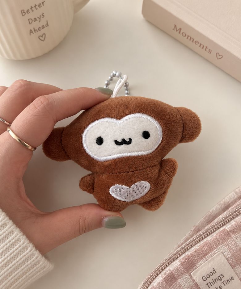 하트 꼬마 원숭이 인형 키링 열쇠고리