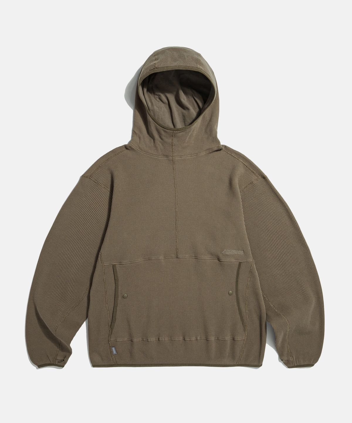 에스피오나지(ESPIONAGE) Utility Waffle Hoodie Taupe