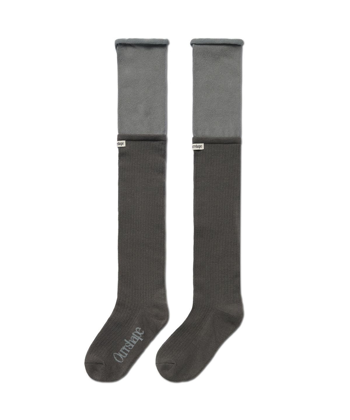 아워쉐입(OURRSHAPE) Layered Socks - Charcoal