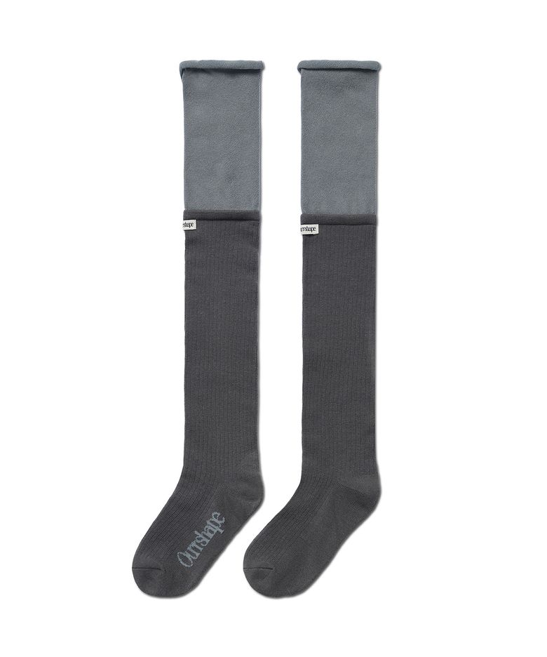 Layered Socks - Charcoal