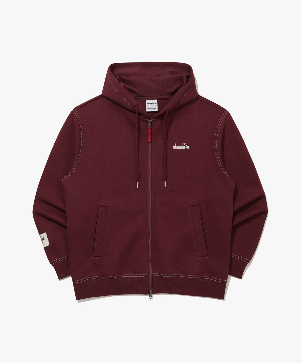 디아도라(diadora) 컴포트모션 후드 집업 자켓 RED