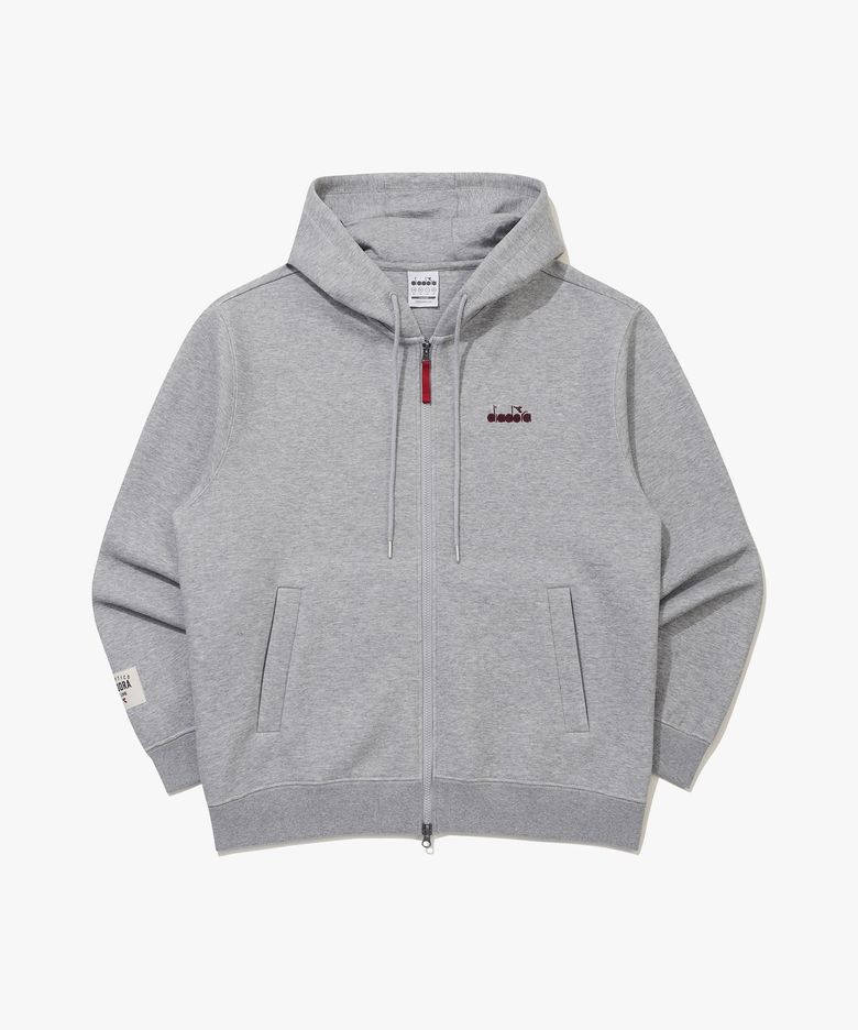 컴포트모션 후드 집업 자켓 MELANGE GREY