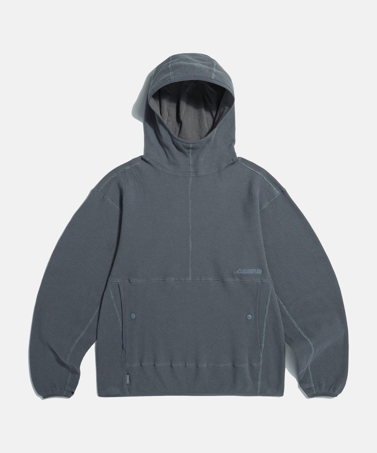 에스피오나지(ESPIONAGE) Utility Waffle Hoodie Slate