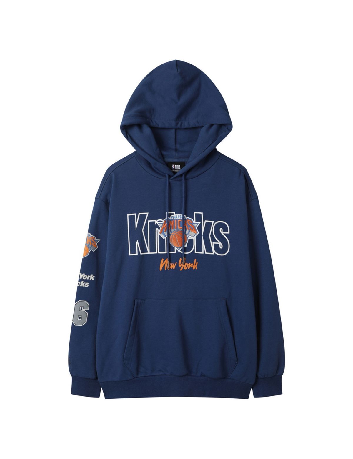 엔비에이(NBA) NBA 팀 로고 패치 후드 티셔츠 블루