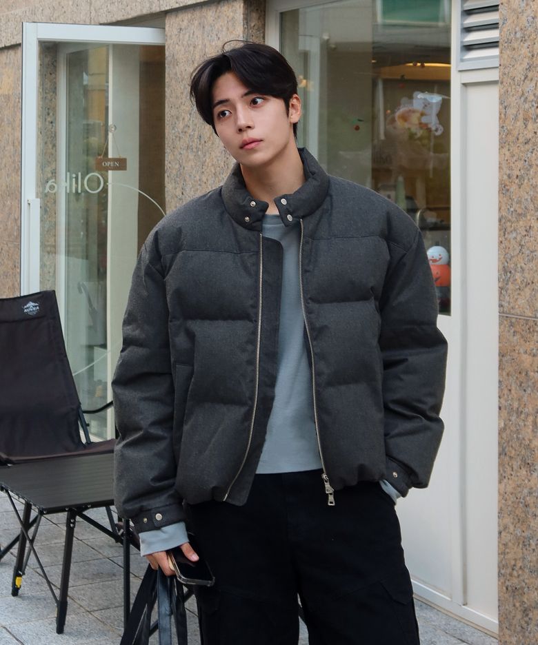 울 터치 헤링턴 다운 점퍼_그레이