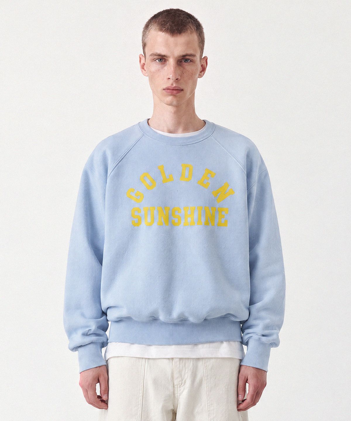 골든선샤인(GOLDEN SUNSHINE) SOFT RAGLAN SWEATSHIRTS_Powder blue
