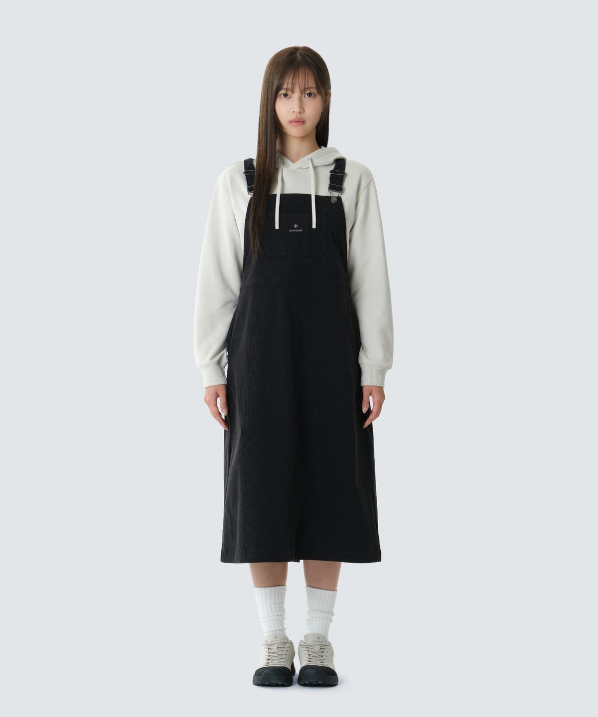 스노우피크 어패럴(SNOWPEAK APPAREL) 코듀로이 오버롤 원피스 (S26FWFOP73) Black