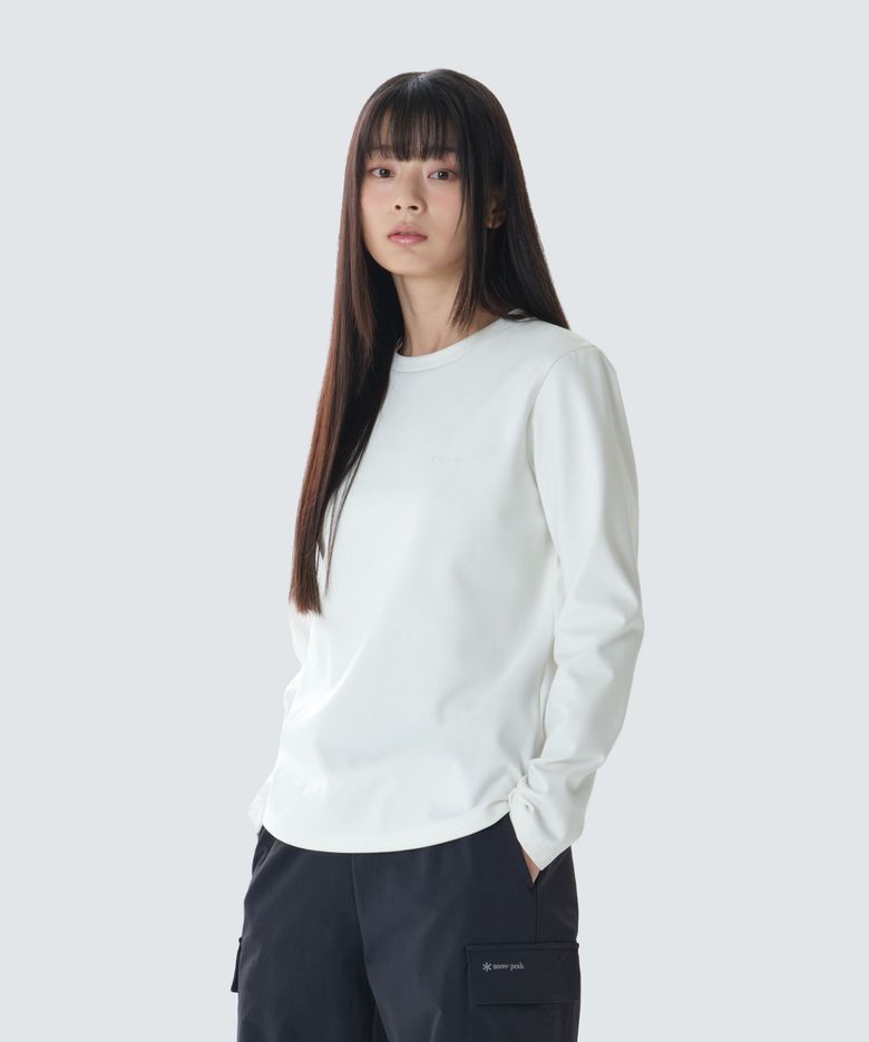 퀵드라이 여성 긴팔 티셔츠 (S26FWFTL15) Off White
