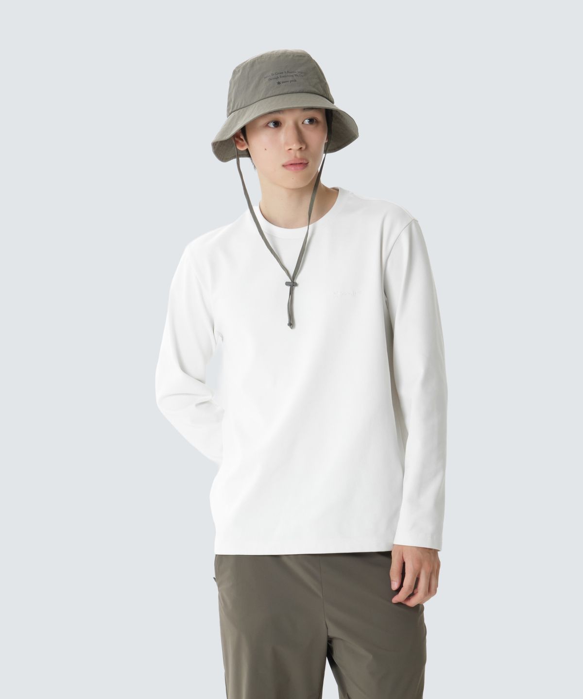 스노우피크 어패럴(SNOWPEAK APPAREL) 퀵드라이 긴팔 티셔츠 (S26FMFTL14) Off White