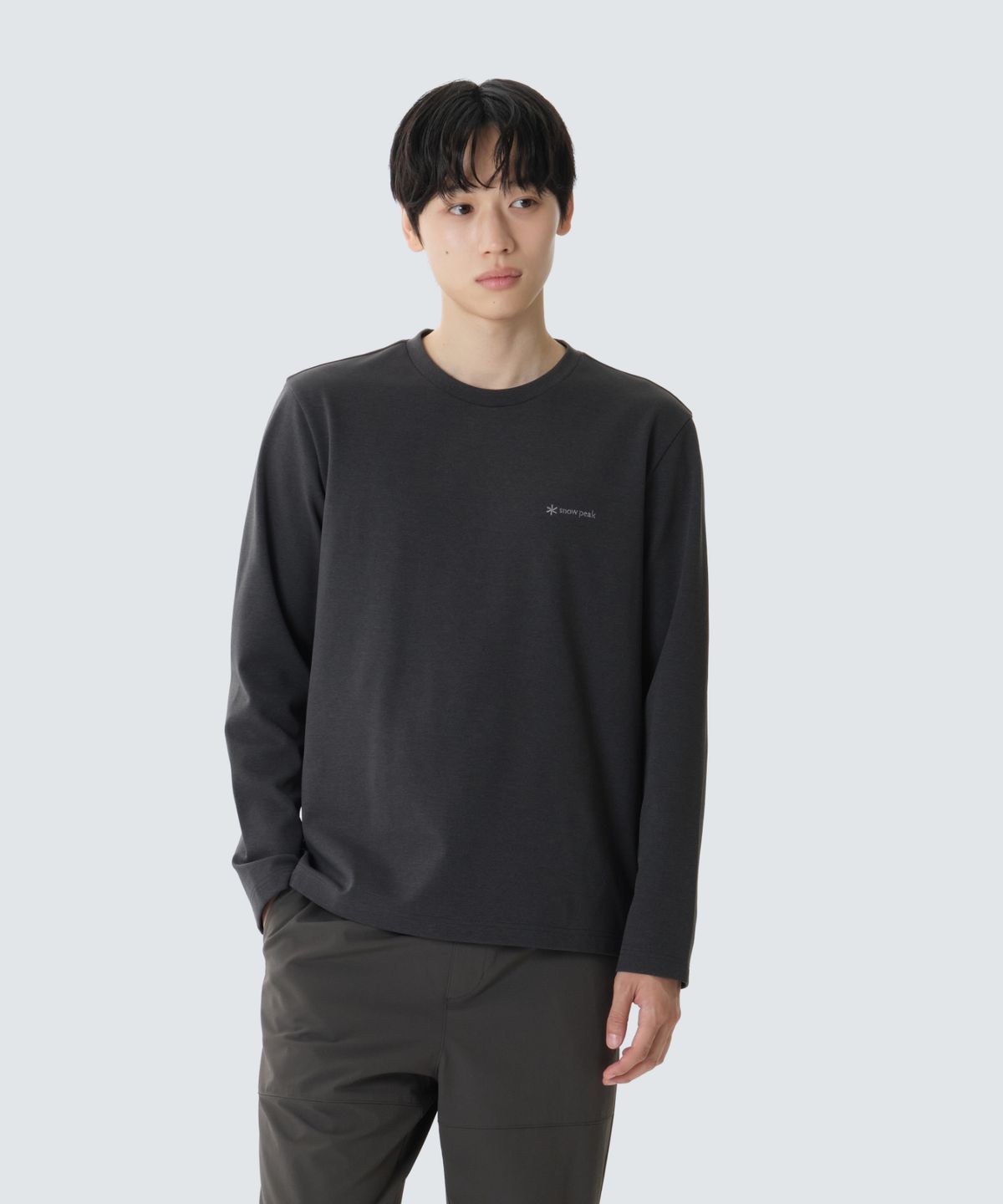 스노우피크 어패럴(SNOWPEAK APPAREL) 퀵드라이 긴팔 티셔츠 (S26FMFTL14) Charcoal