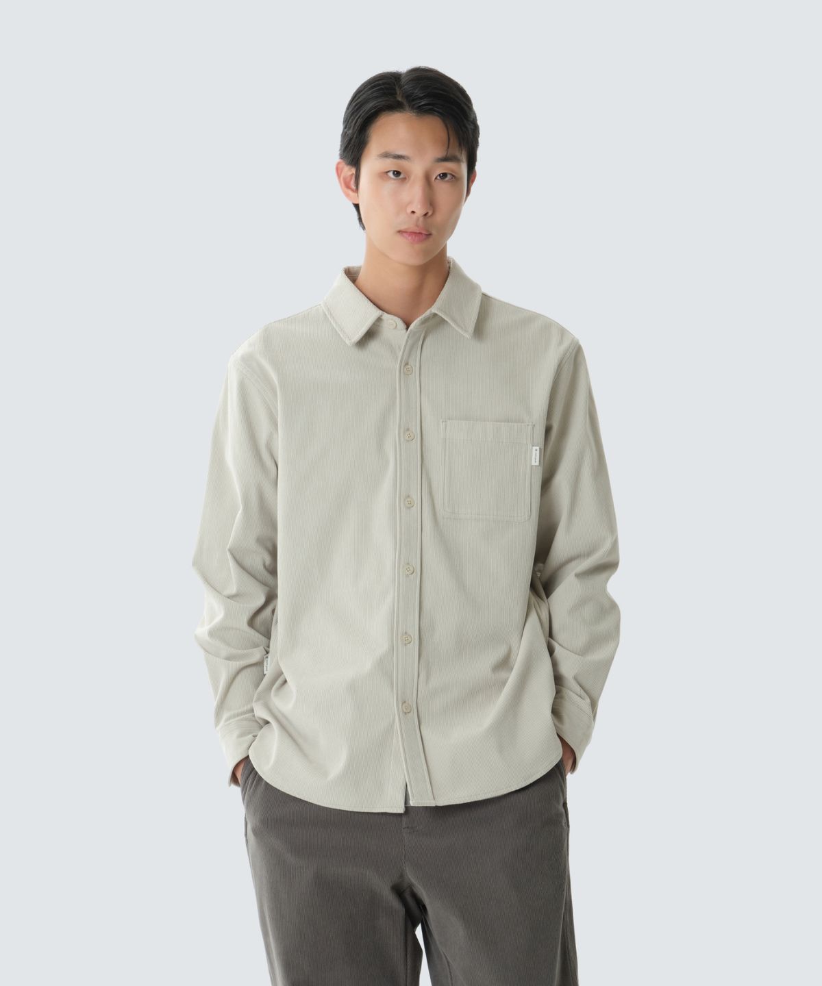 스노우피크 어패럴(SNOWPEAK APPAREL) 코듀로이 셔츠 (S26FMFSH70) Light Beige