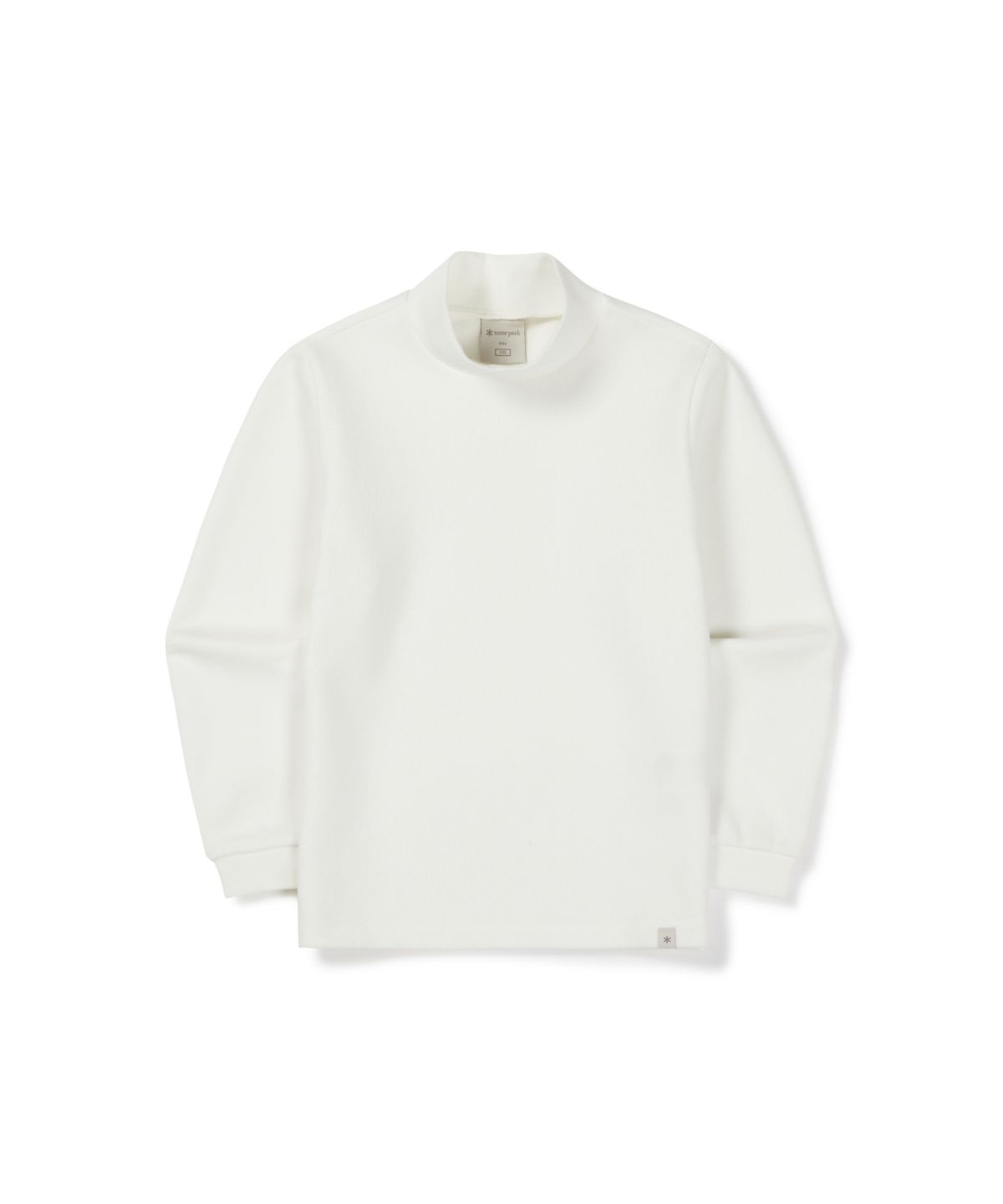 스노우피크 어패럴 키즈(SNOWPEAK APPAREL KIDS) 키즈 골지 모크넥 긴팔 티셔츠 (S26FKFTL82) Off White