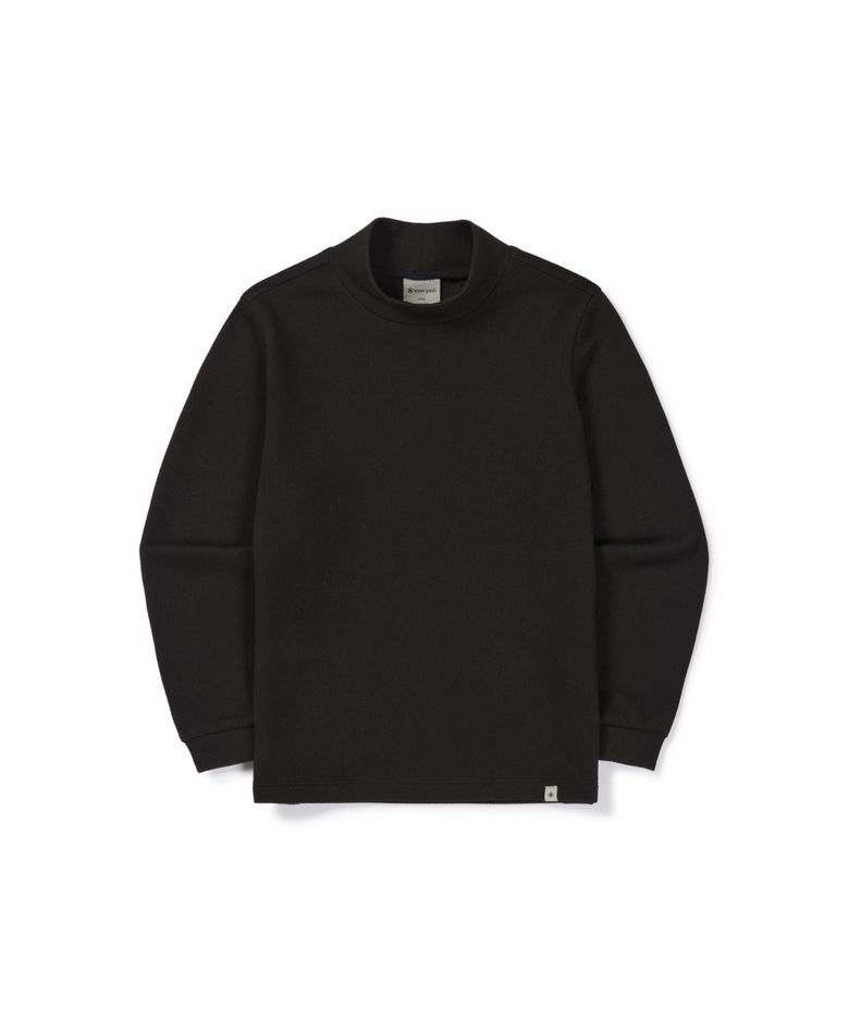 키즈 골지 모크넥 긴팔 티셔츠 (S26FKFTL82) Black