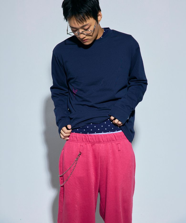 Layerd Star Tee Navy