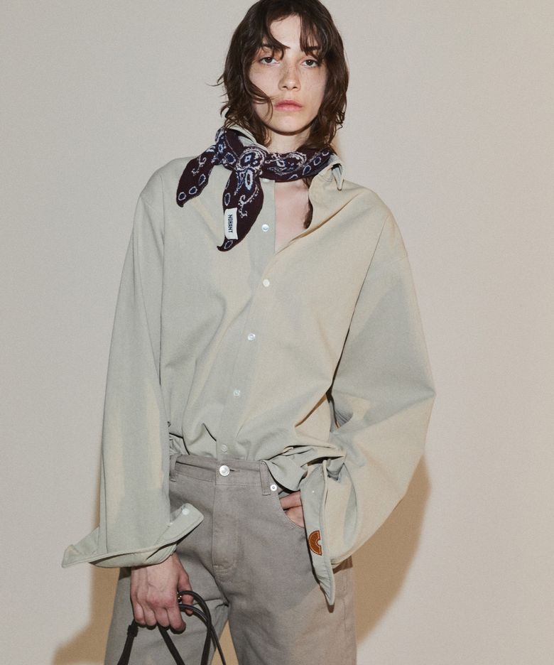 WIRE OXFORD SHIRT BEIGE