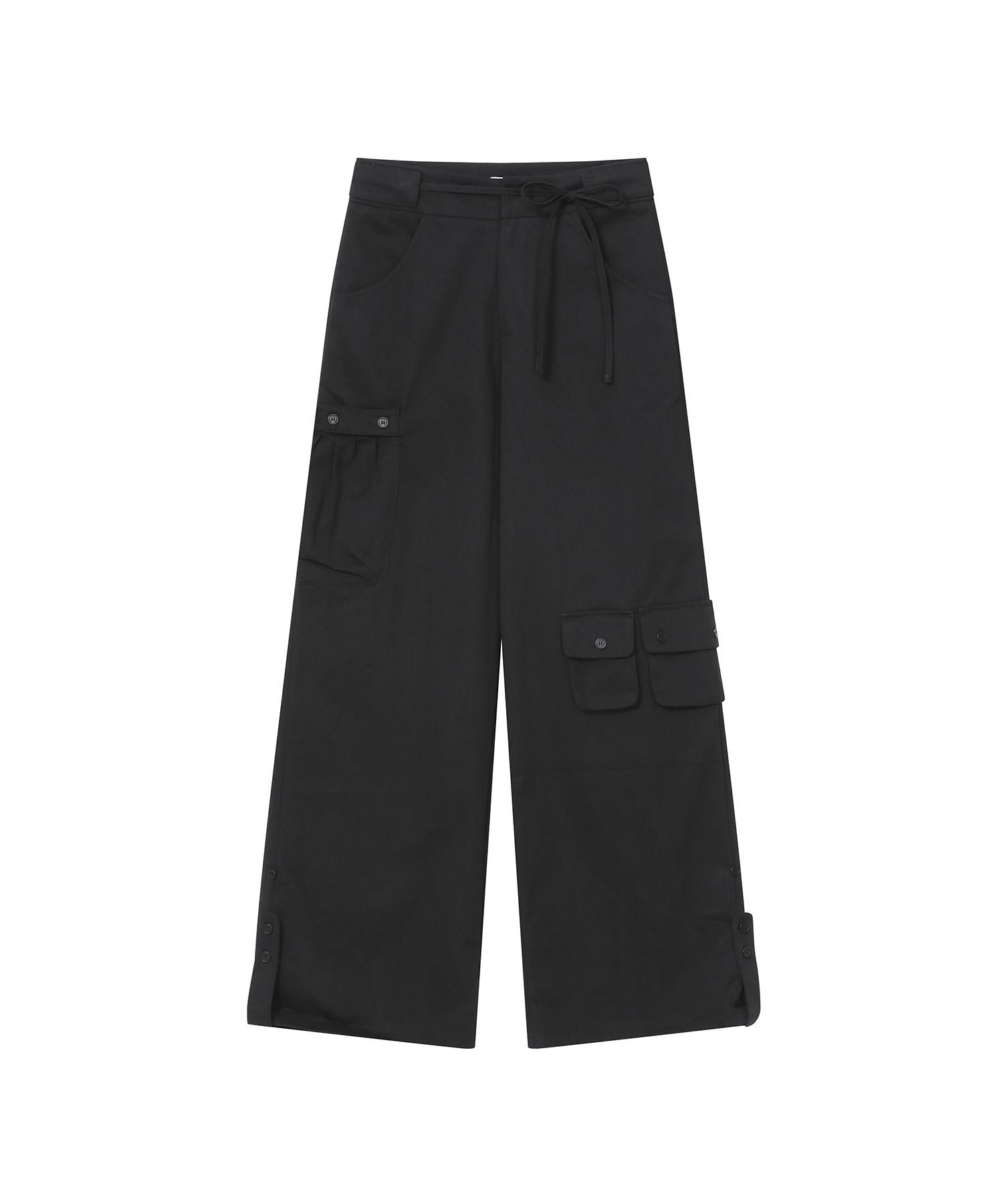 미세키서울(MISEKI SEOUL) Shirring pocket wide pants BLACK - 사이즈