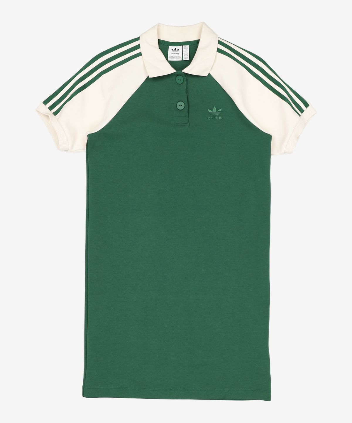 아디다스(ADIDAS) 폴로 셔츠 드레스 - 그린:화이트 / IC5225 S