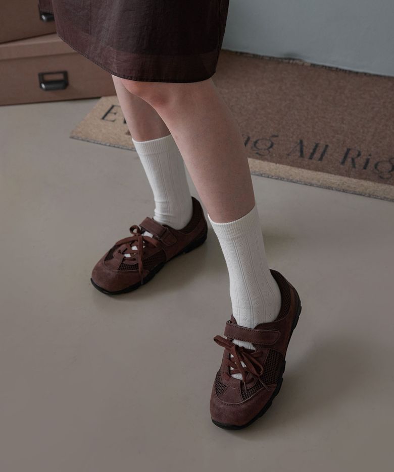 [천연소가죽 +3cm] YUNA MARYJANE (CHOCO BROWN)