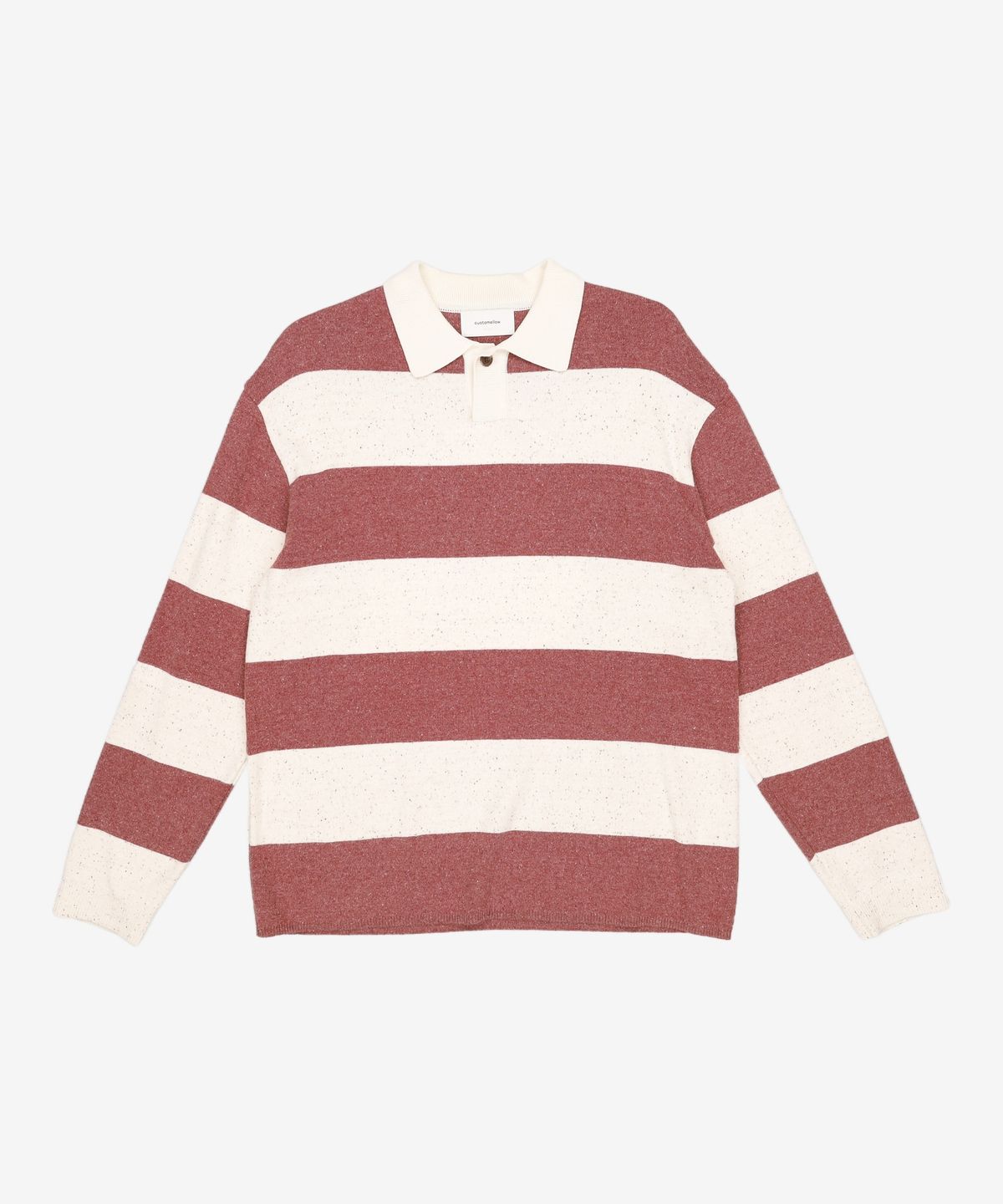 커스텀멜로우(CUSTOMELLOW) bold stripe collar sweater CWWAS24202REX 100
