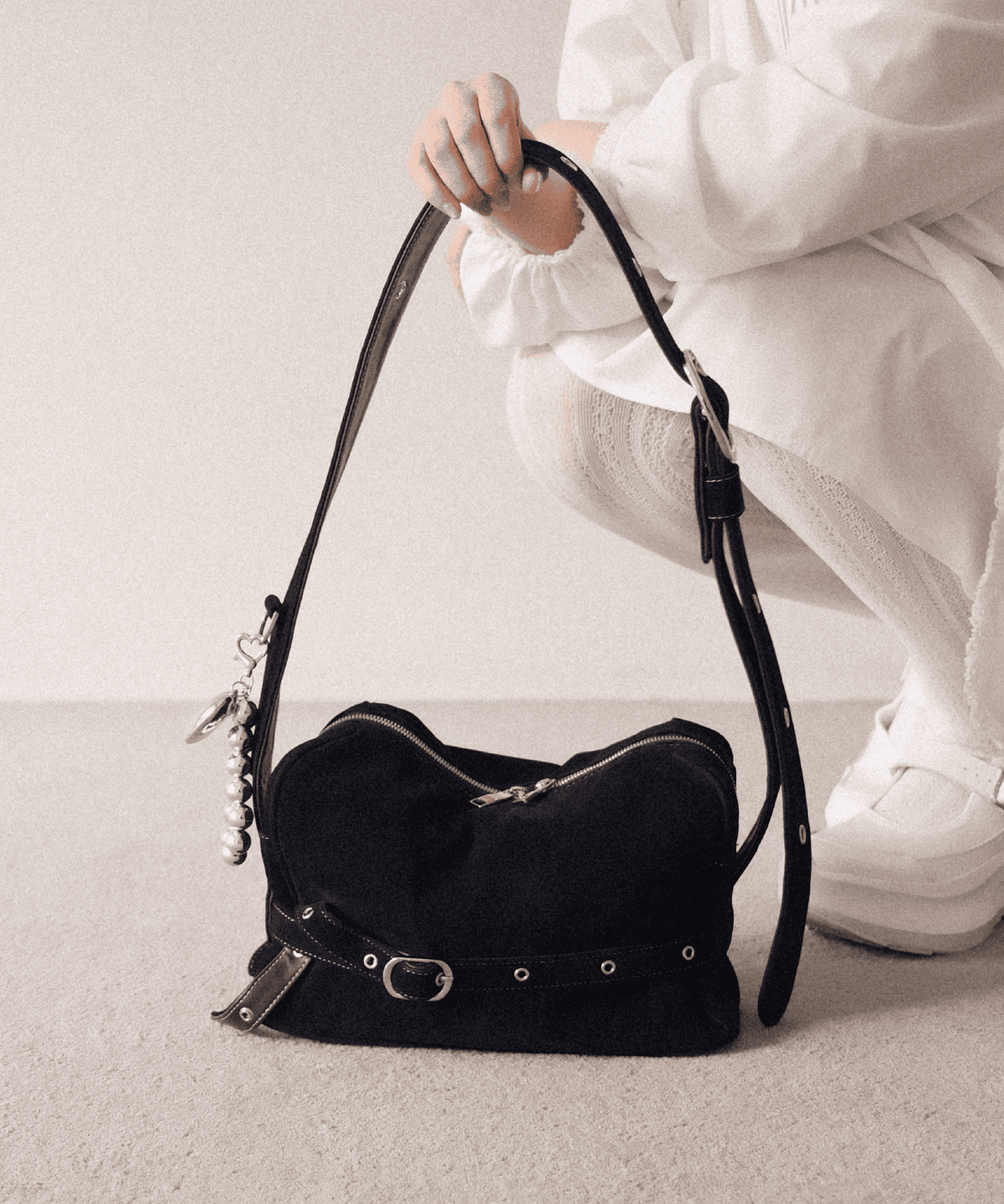혜키(HYEKI) POTY Bold suede / BLACK