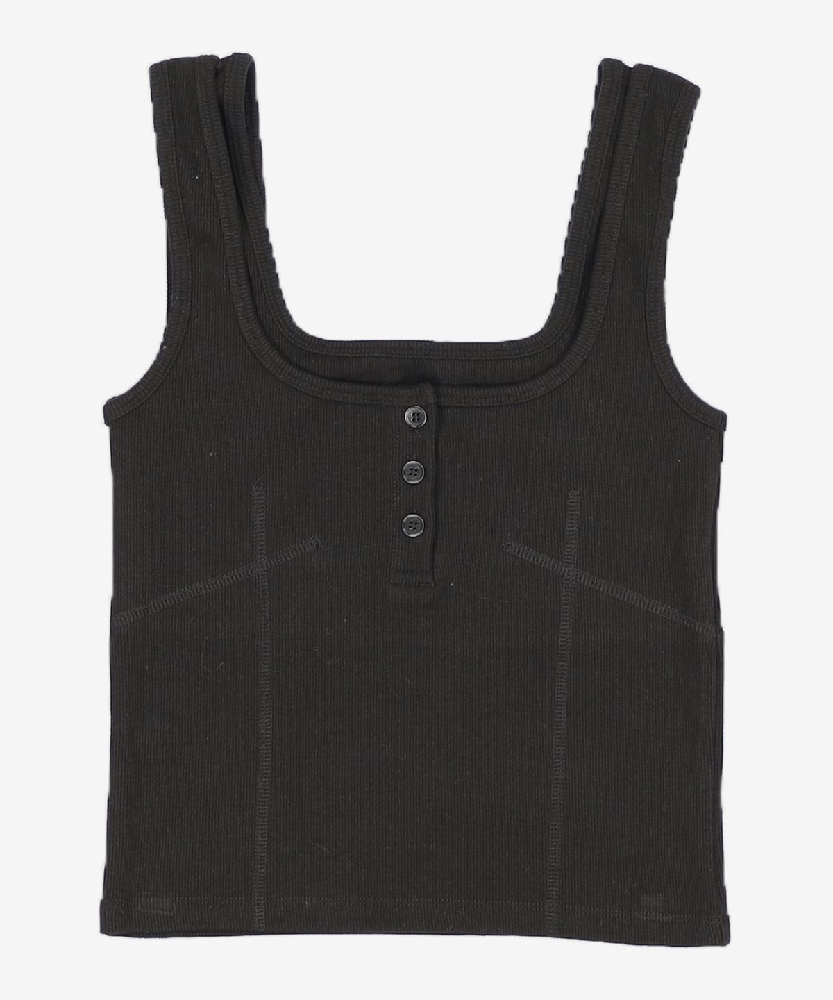 엘씨디씨티엠(LCDC™) DOUBLE LAYERED TANK TOP (BLACK) S