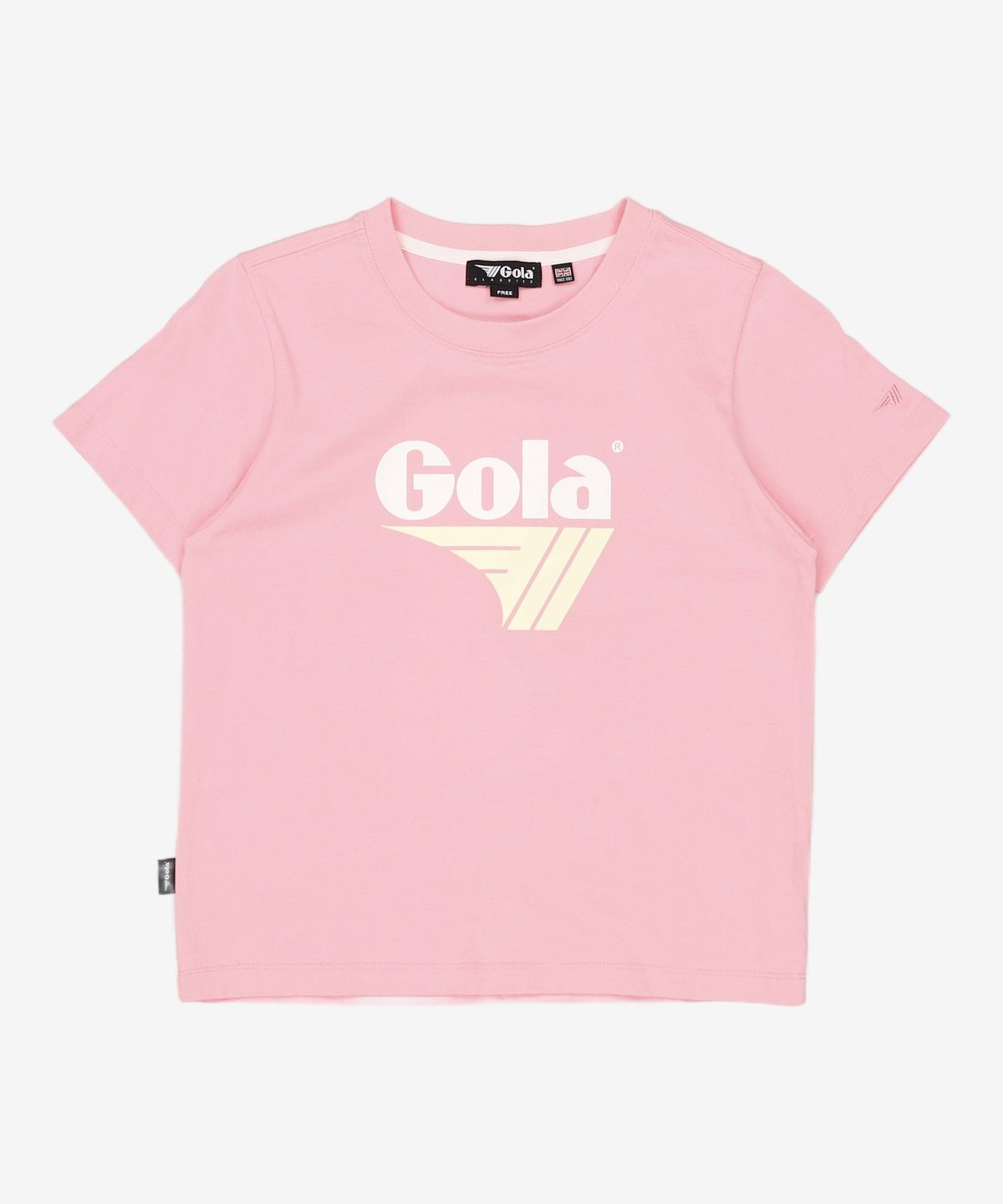 골라(GOLA) W COLOR BIG LOGO T-SHIRTS [PINK] FREE