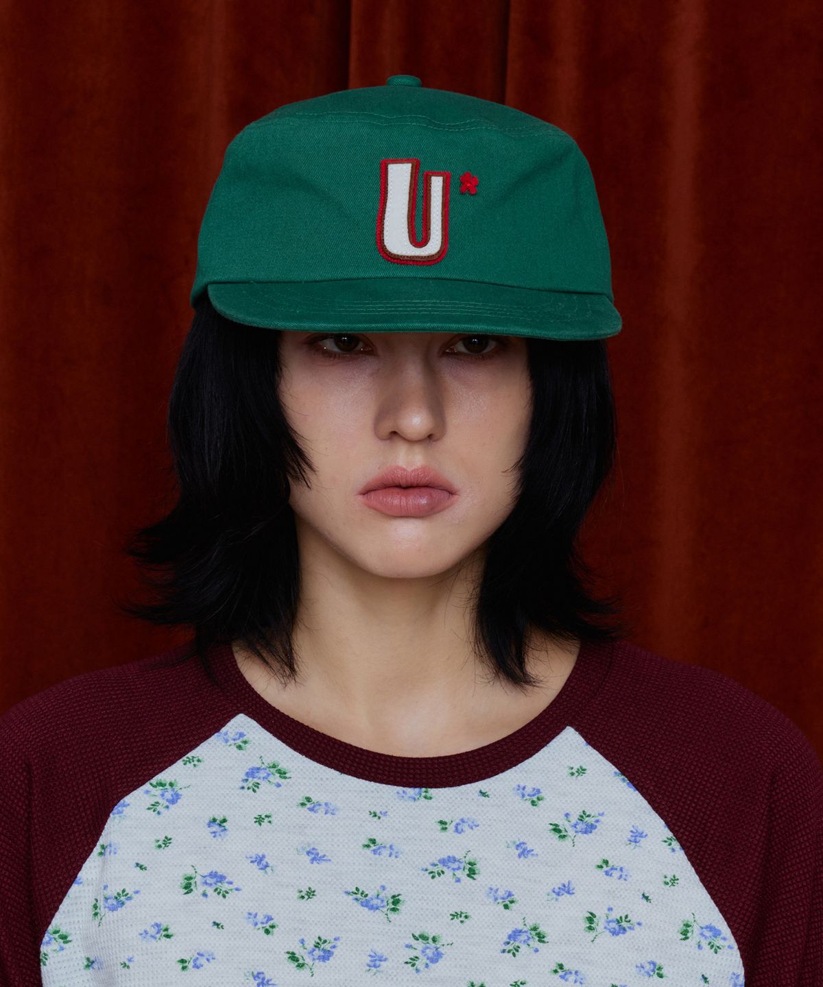 어널로이드(UNALLOYED) 유 로고 필박스 캡 / 그린