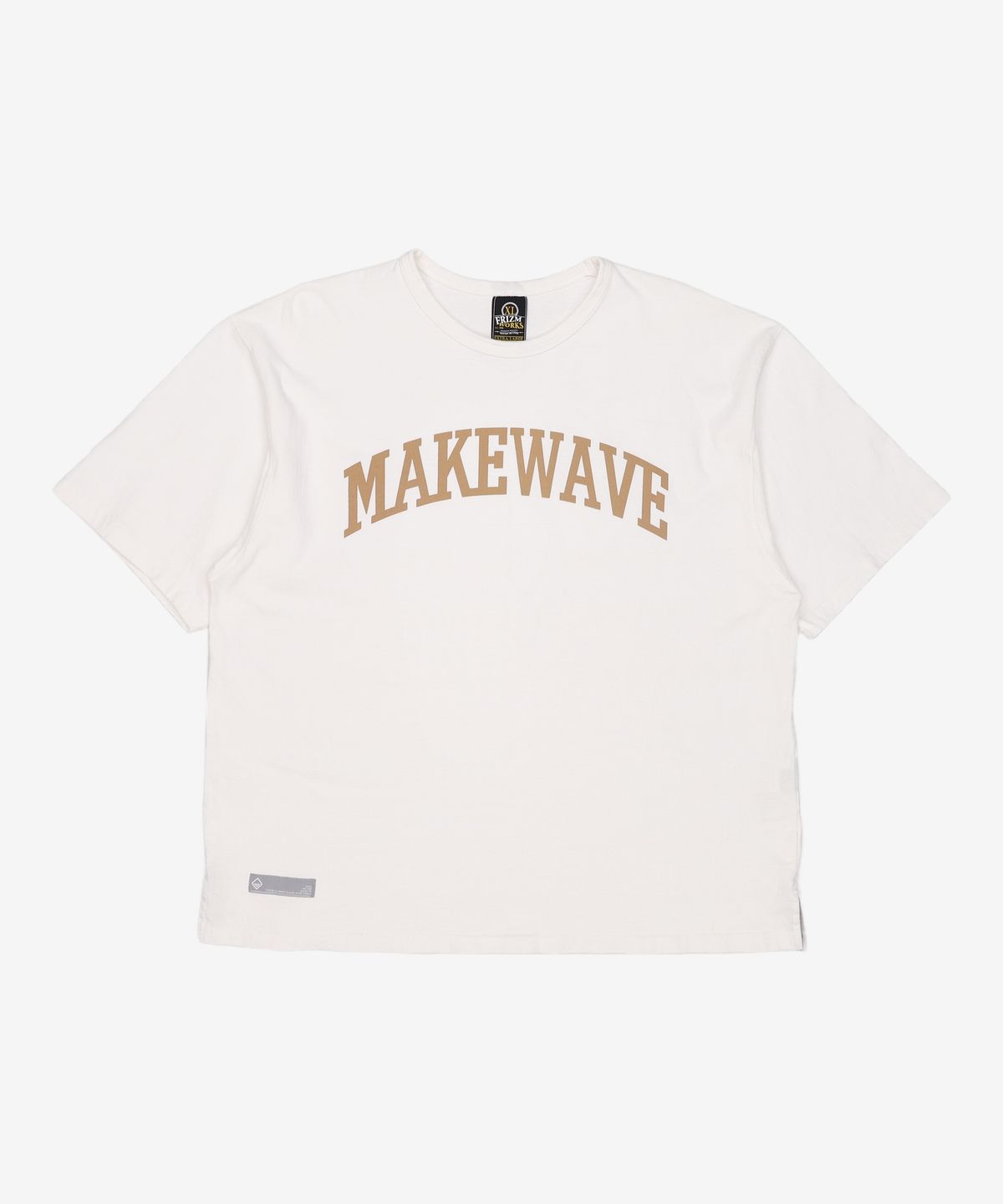프리즘웍스(FRIZMWORKS) MAKE WAVE LOGO TEE _ WHITE XL
