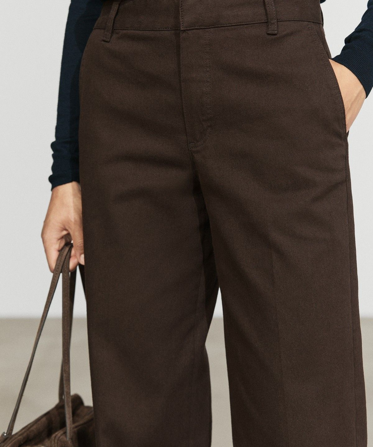 마시모두띠(MASSIMO DUTTI) 코튼 블렌드 스트레치 팬츠