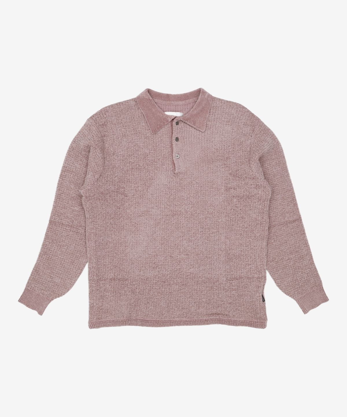 디스이즈네버댓(THISISNEVERTHAT) Velvet Knit Polo Dusty Pink L