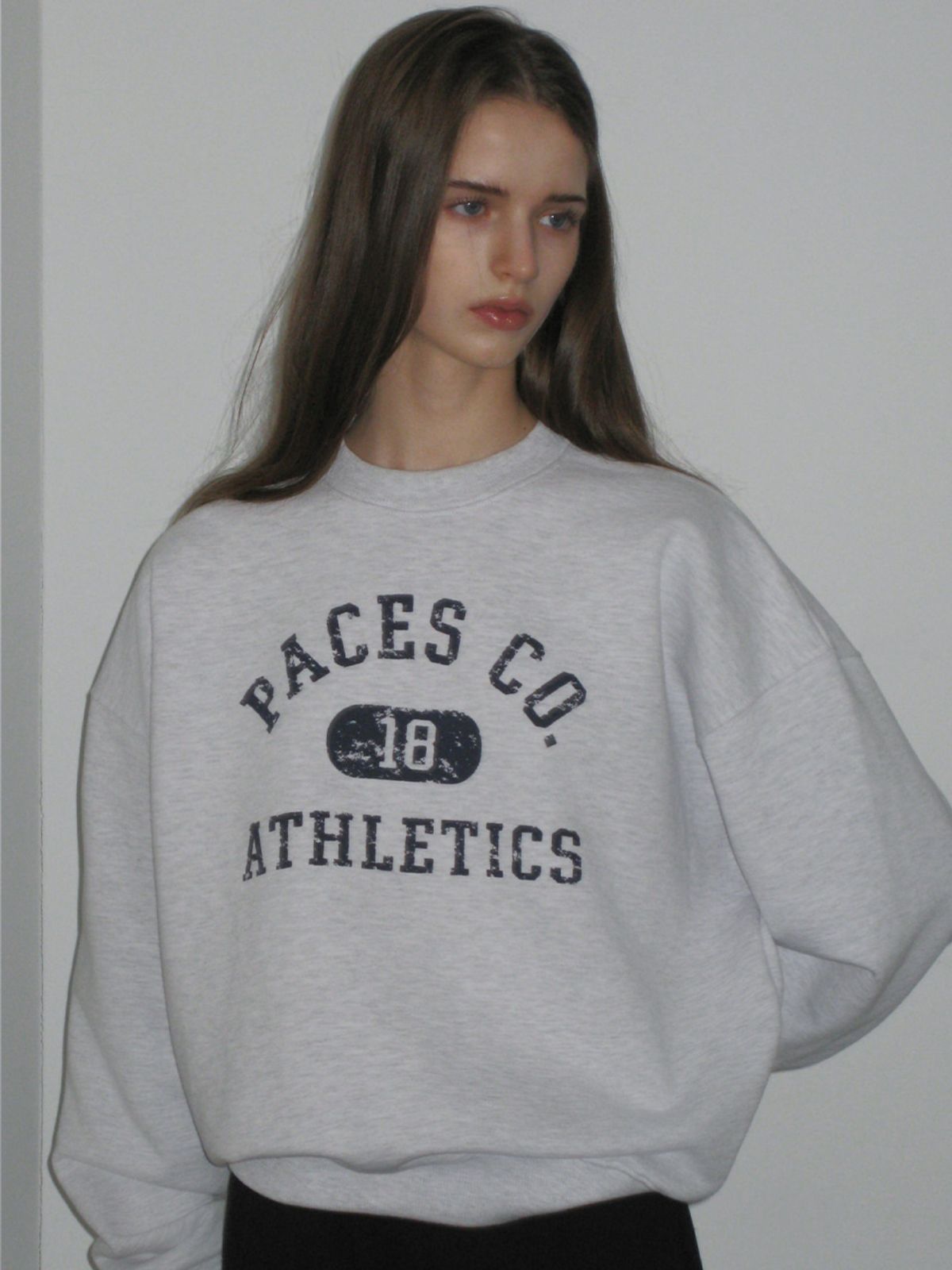 웨이브유니온(WAVE UNION) Athletics Sweatshirt Heather gray