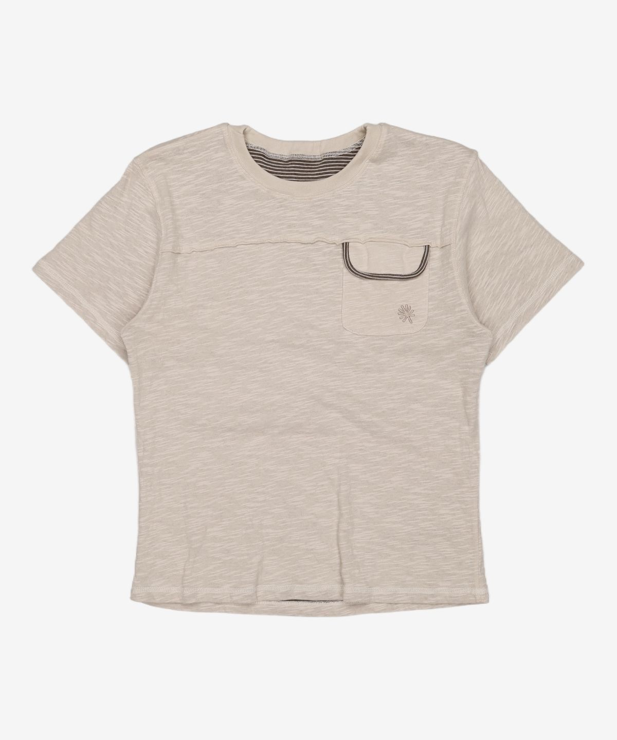 단델(DANDEL) DD reversible stripe pocket tee (BEIGE) 1