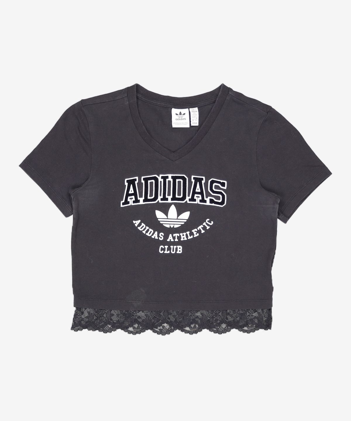 아디다스(ADIDAS) 크롭 레이스 트림 티 IL2417 S