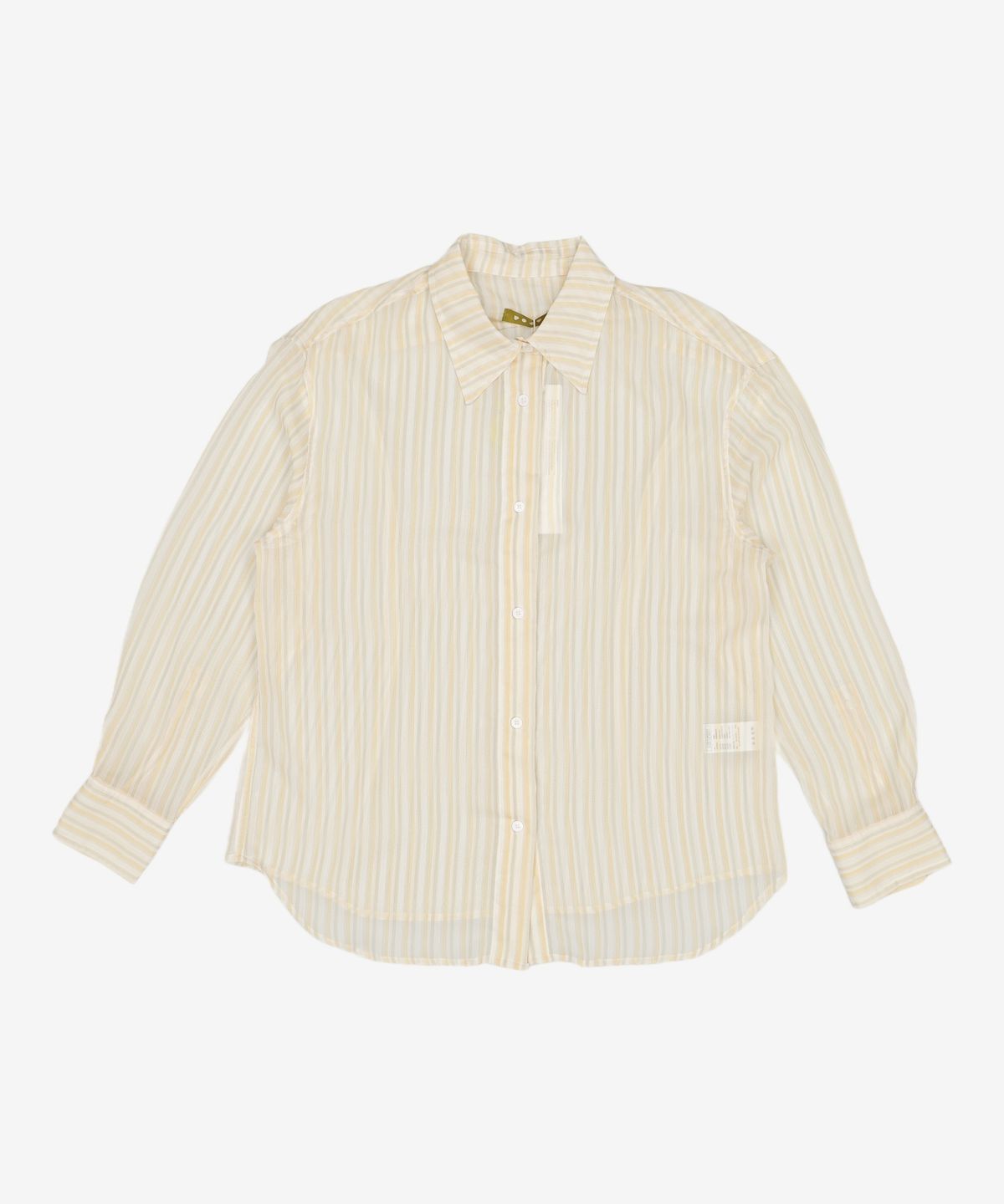 포에브(POEV) Sheer Striped Shirt [3 COLOR] FREE