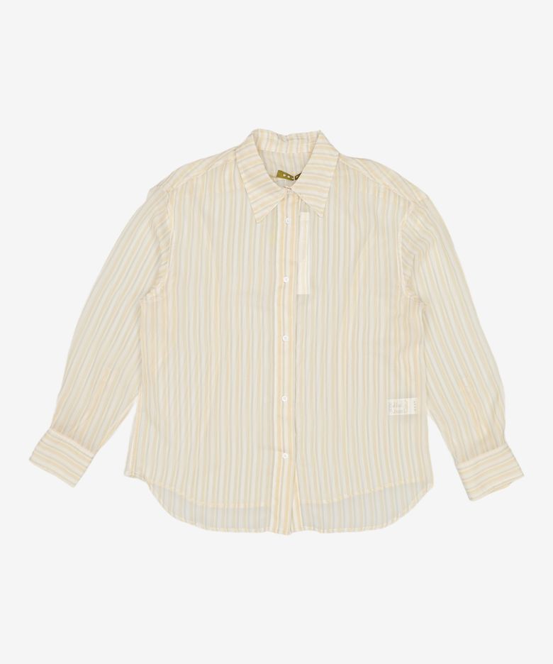 Sheer Striped Shirt [3 COLOR] FREE