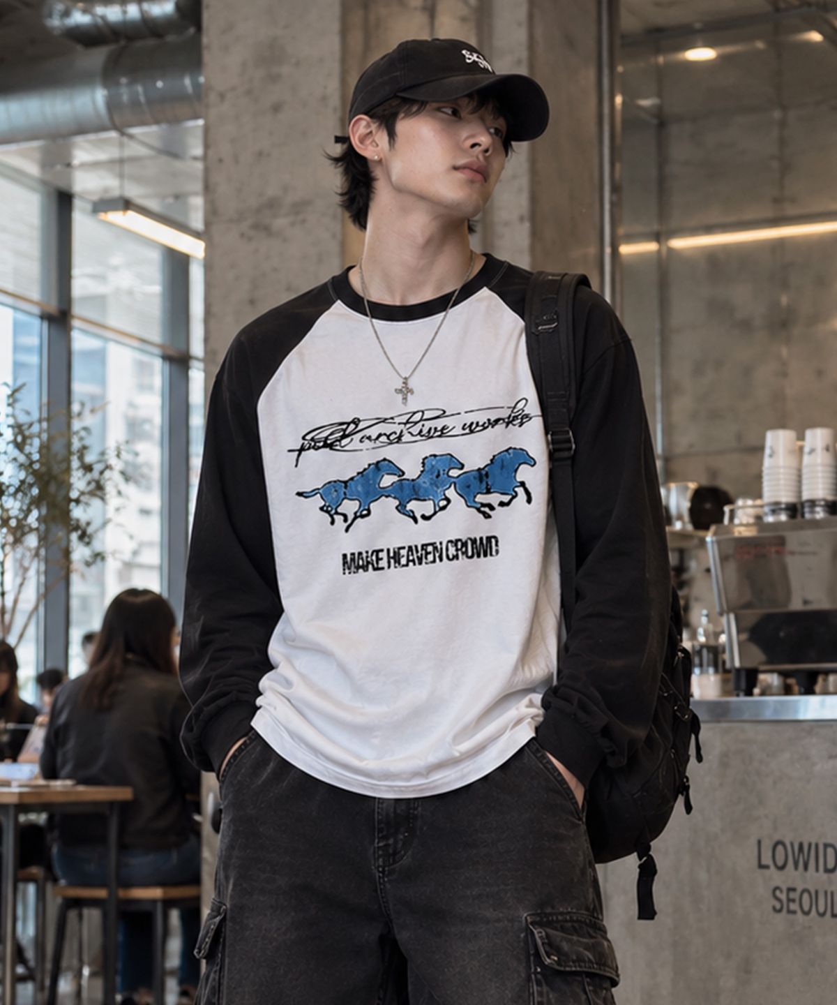 페이드(PEID) PD 블루홀스 래글런 긴팔티 4Color