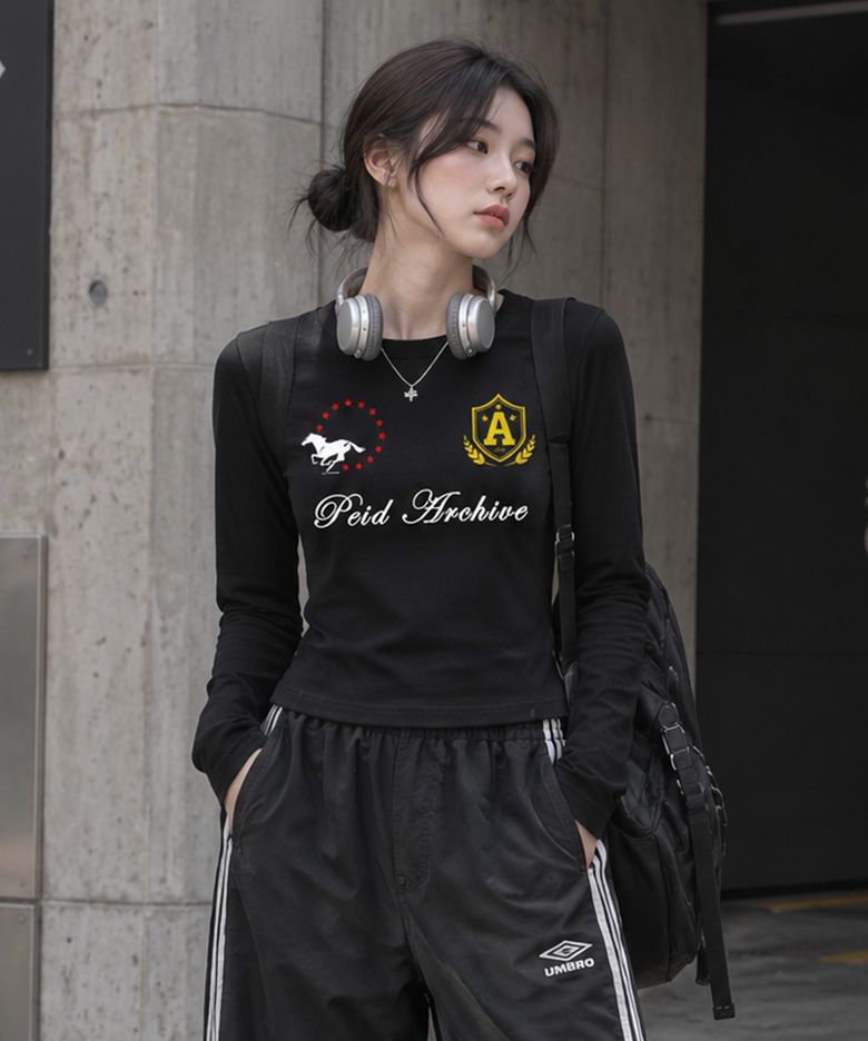 PD 빅볼스 슬림핏 긴팔티 2color