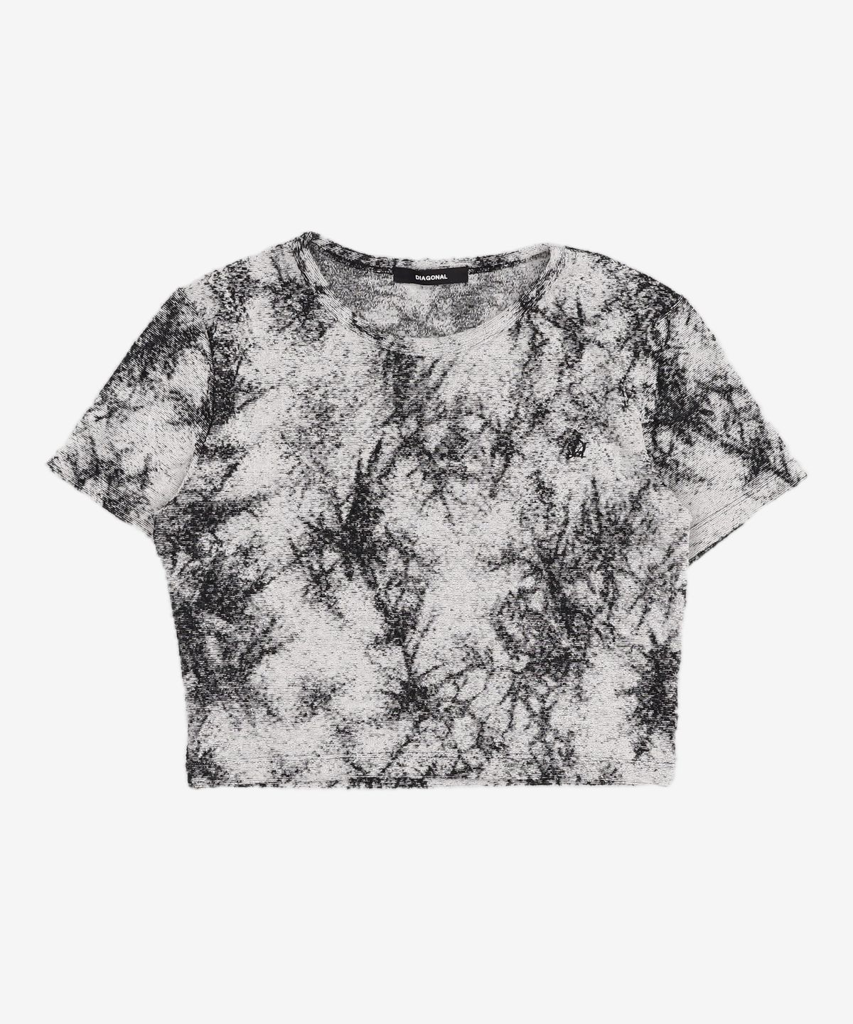 다이애그널(DIAGONAL) PRINTING TERRY TEE (black) XS