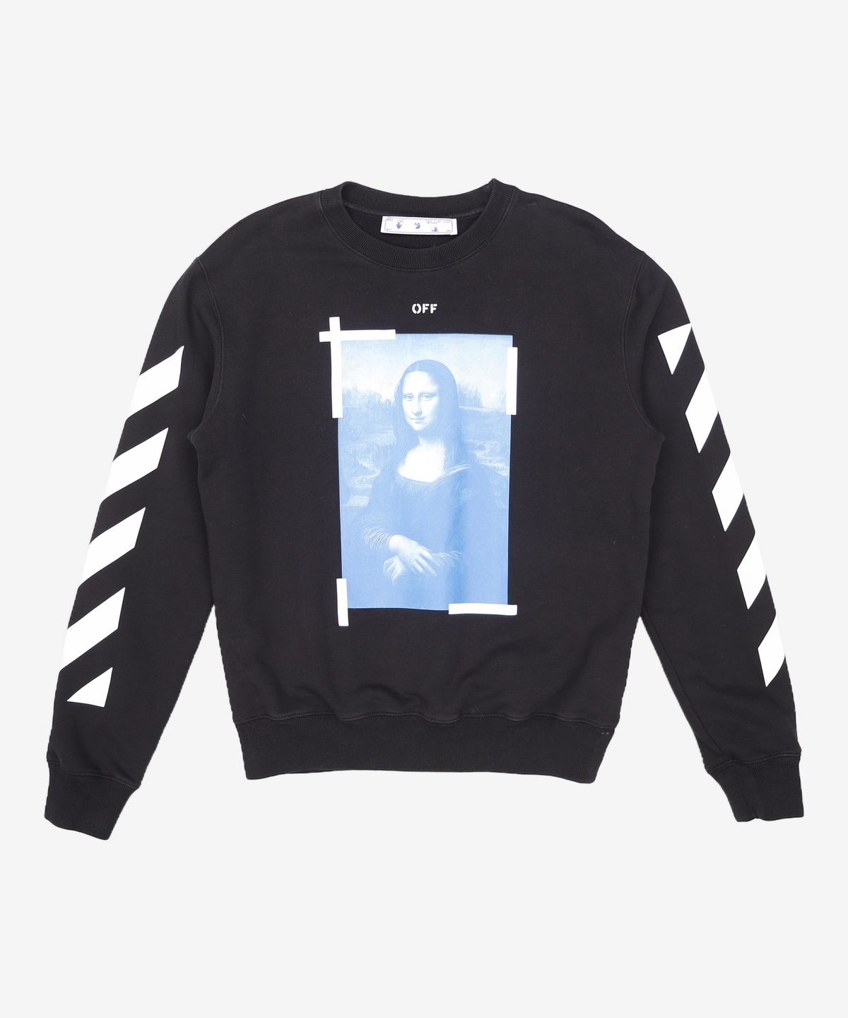 오프화이트(OFF-WHITE) 모나리자 기모 스웨트셔츠 (블랙) L
