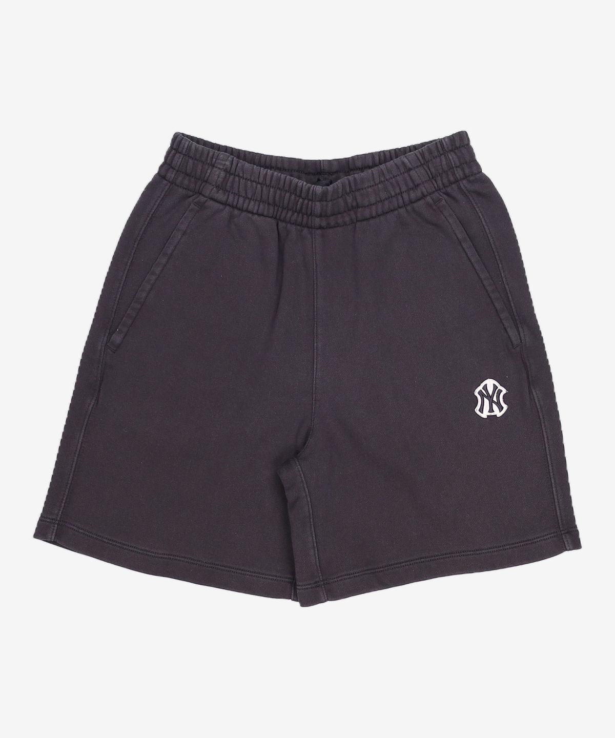 엠엘비(MLB) 베이직 스몰로고 5부 반바지 NY (Black) XS