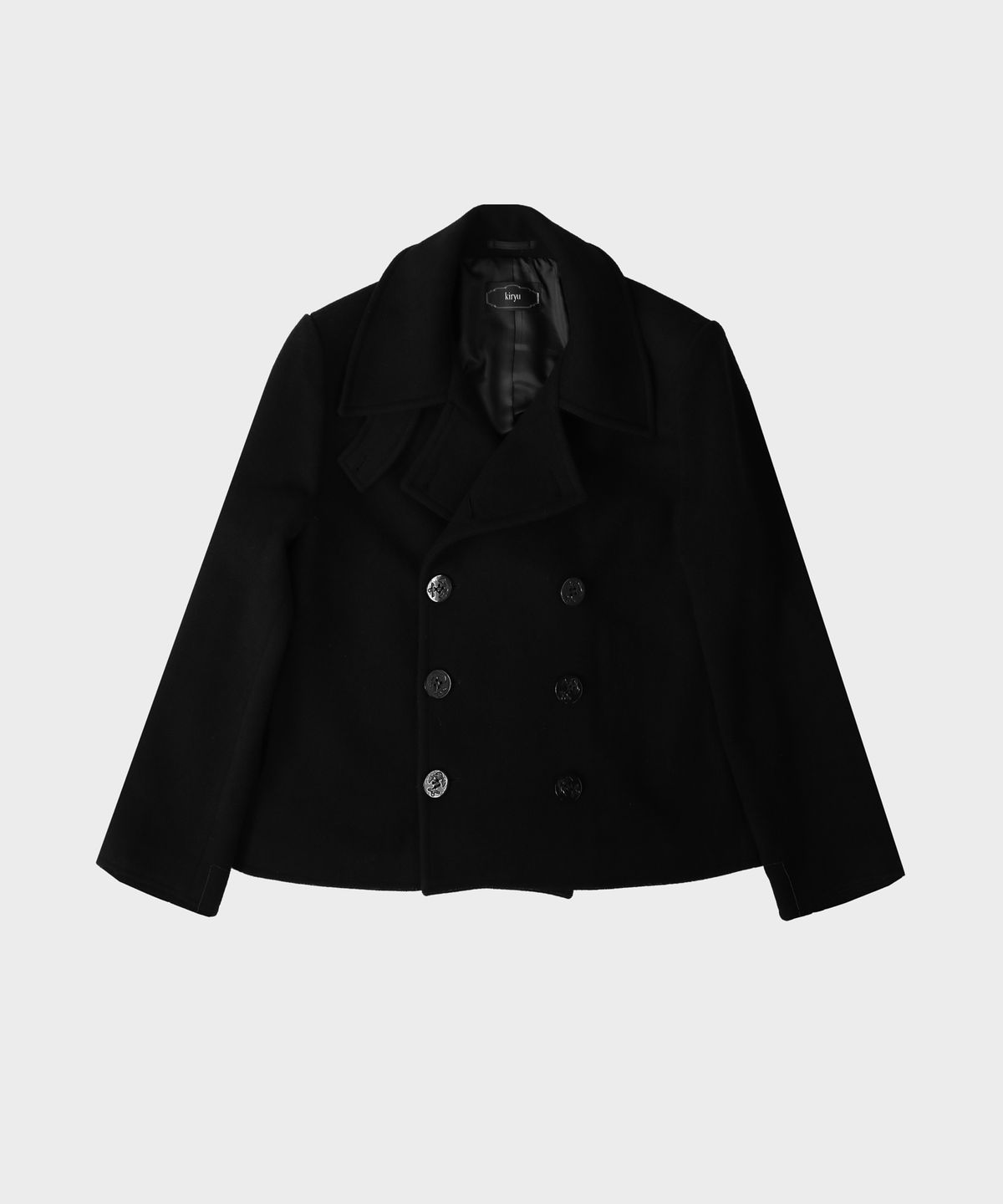 키류(KIRYU) PEA COAT (BLACK)