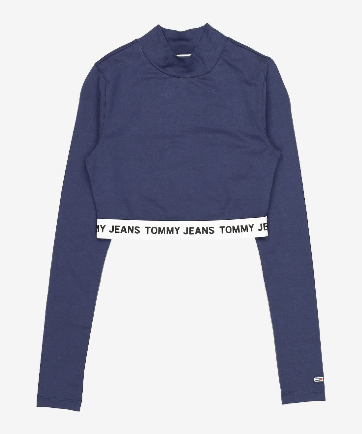 타미진스(TOMMY JEANS) [EXCLUSIVE] 크롭 로고 웨이스트밴드 탑 (T32C6TTO16TWT4C87) XS