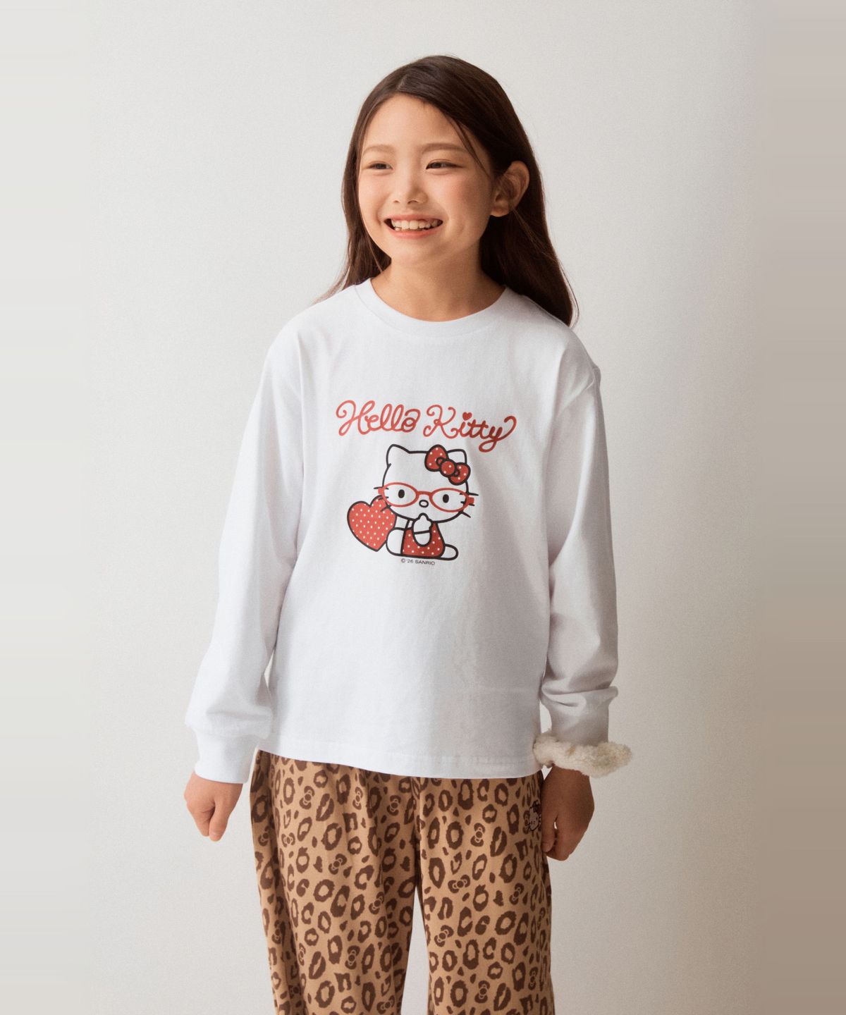 스파오 키즈(SPAO KIDS) [키즈] (헬로키티) 긴팔티(Red)_SPLAG38KU1
